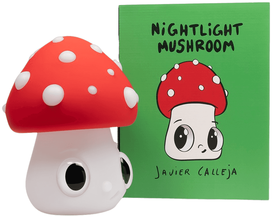 Javier Calleja, ‘Nightlight Mushroom’, 09-10-2023, Sculpture, Rechargeable LED base with a USB charger, 3 brightness variations + touch switch, Case Studyo, 