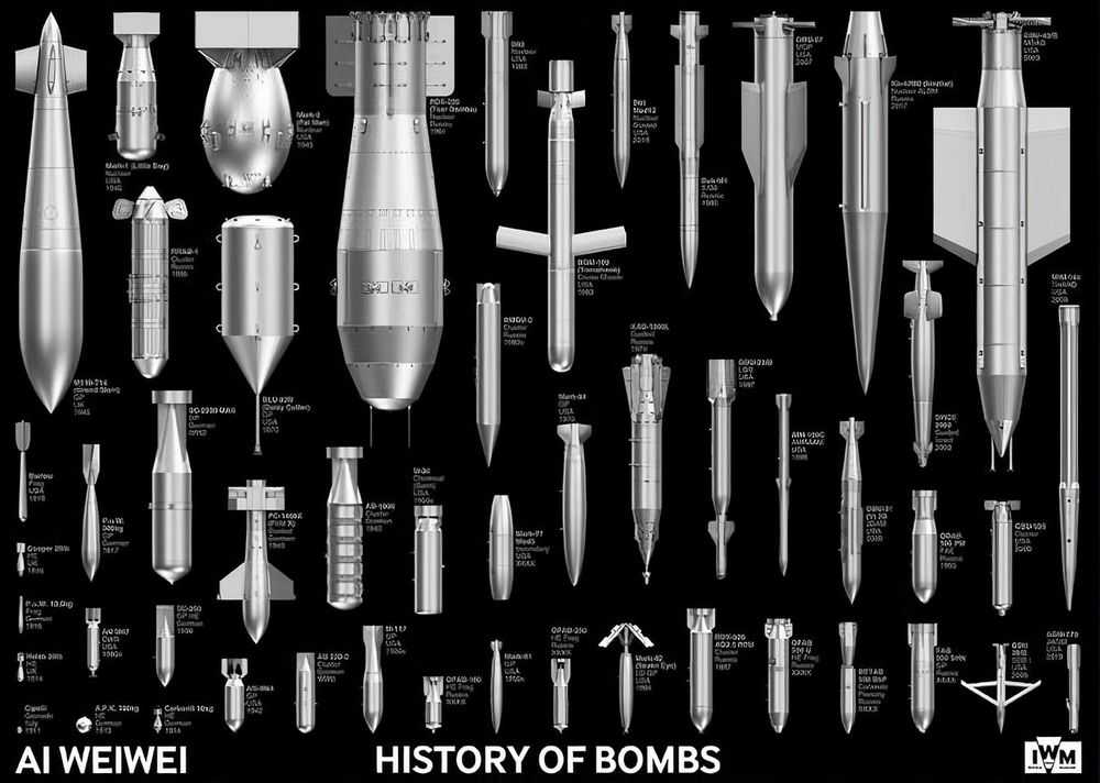 Ai Weiwei, ‘History Of Bombs’, 15-06-2020, Print, Printed to 170gsm FSC paper, IWC, 