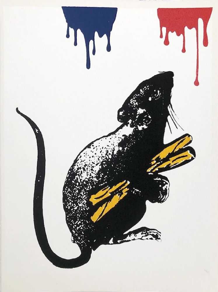 Blek le Rat, ‘Rat N°5’, 15-04-2019, Print, 6 colour screenprint on 300gsm Vélin d'Arches paper, Self-released, Numbered