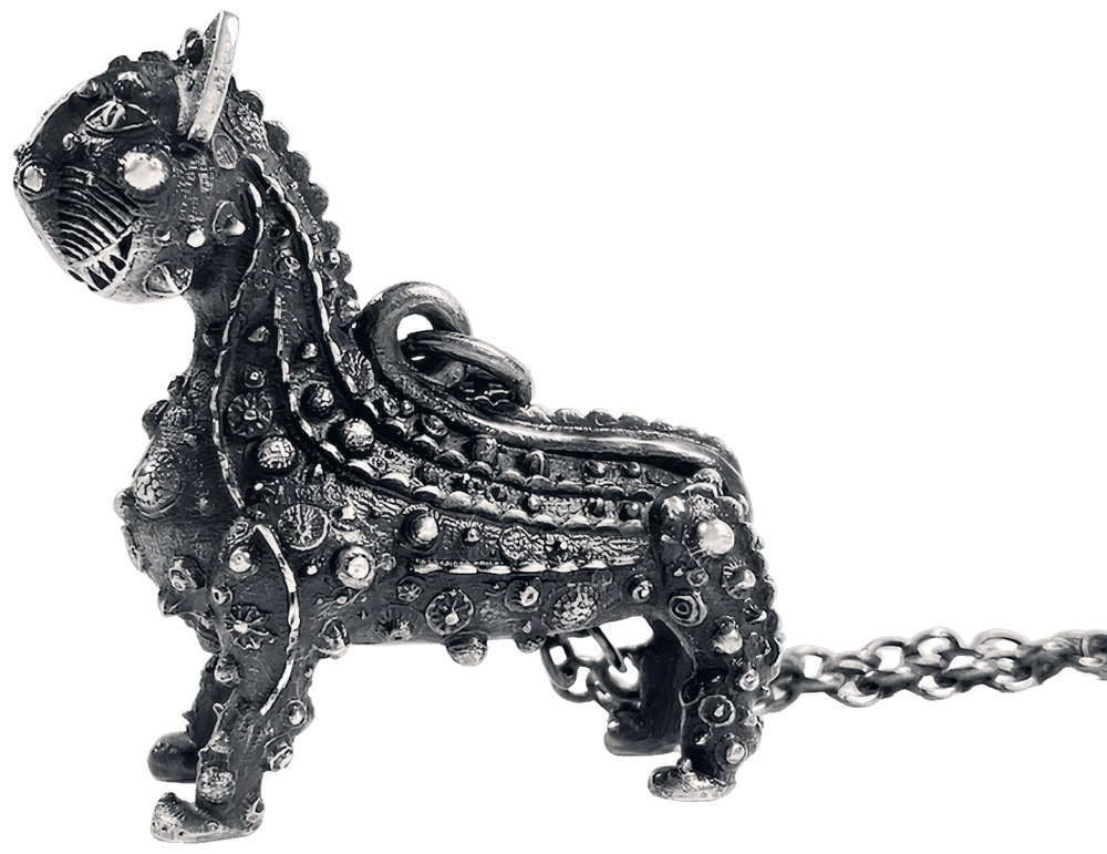 Grayson Perry, ‘Chris Whitty's Cat Pendant’, 2021, Collectible, Cast in solid sterling silver with a 28" silver chain, with an oxidised finish, Manchester Art Gallery, Numbered