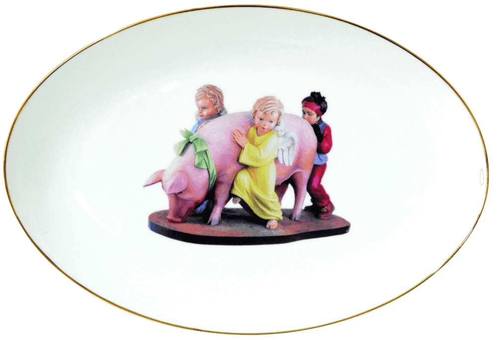 Jeff Koons, ‘Banality Series Platter (Ushering Banality)’, 2013, Collectible, Glazed Limoges porcelain in presentation box, Bernardaud, 