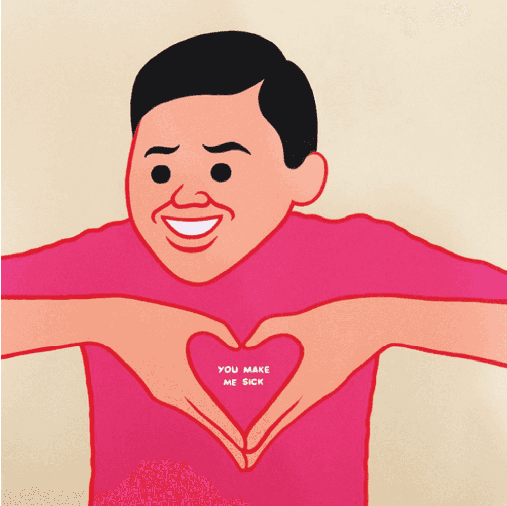 Joan Cornella, ‘You Make Me Sick’, 2019, Print, Hand pulled screenprint on Smooth White Cougar Cover 350gsm, Self-released, Numbered