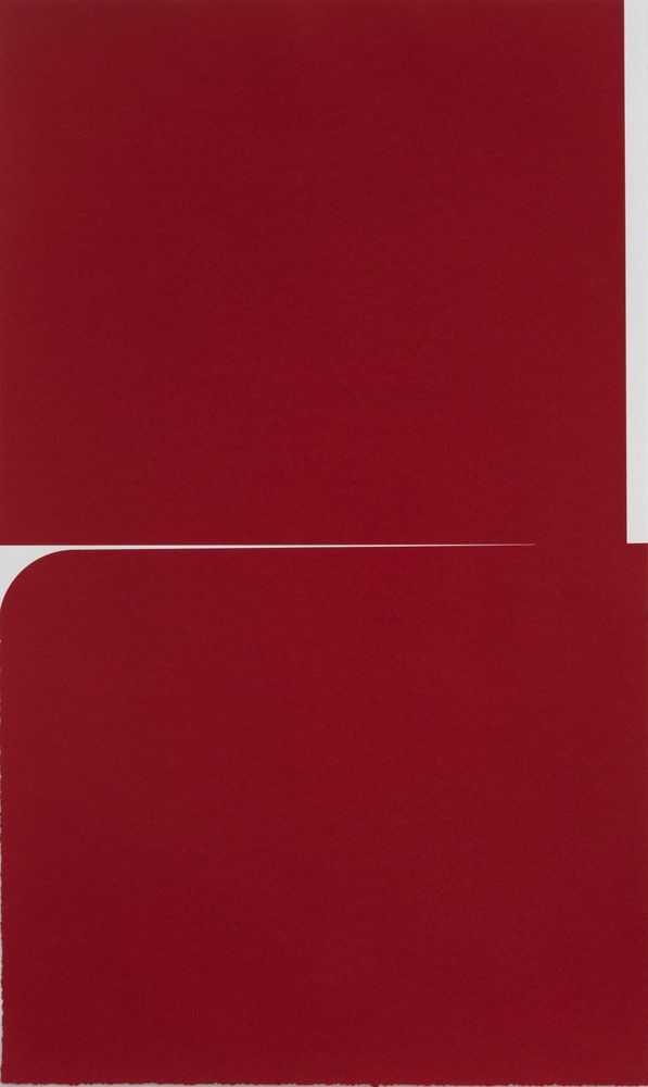 Johnny Abrahams, ‘Untitled (Red 2021)’, 2021, Print, 1 colour hand pulled serigraph on Coventry Rag 335gsm with deckled edges, Louis Buhl & Co, Numbered