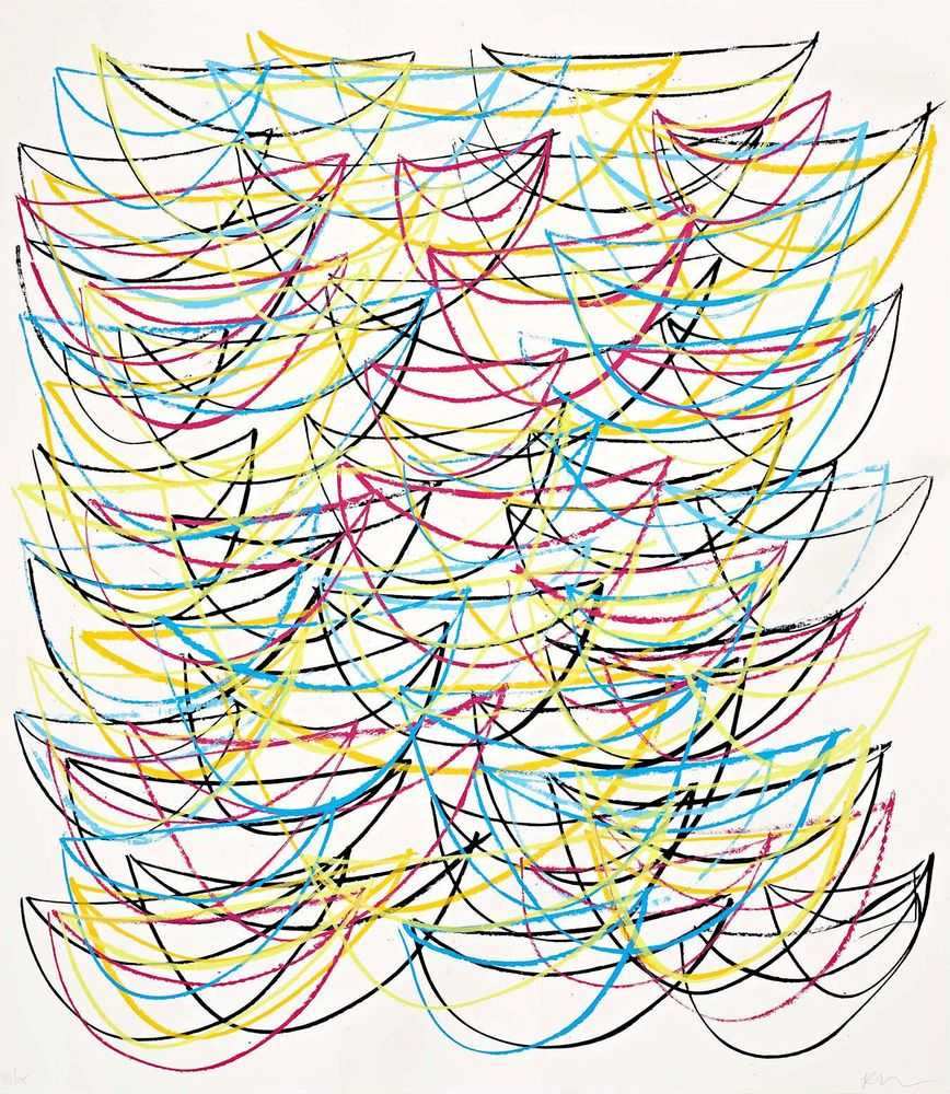 Rashid Johnson, ‘Seascape’, 2021, Print, 6 channel screenprint on paper, South London Gallery. , Numbered
