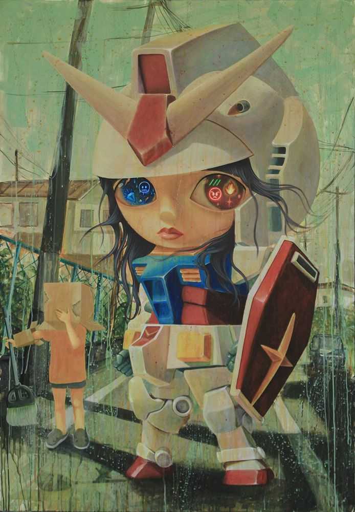 Ryol (Laksamana Ryo), ‘Gundam Girl’, 2021, Print, Lithographic Printing with Embossing Effect, APPortfolio, Numbered