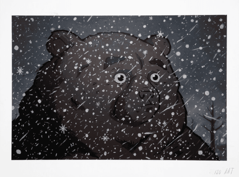 Tvorogov Brothers (Aleksey and Anton Tvorogov), ‘Bear and Snow’, 2019, Print, Archival Pigment Print on thick archival quality paper, natural white, with a slightly rough texture, Self-released, Numbered