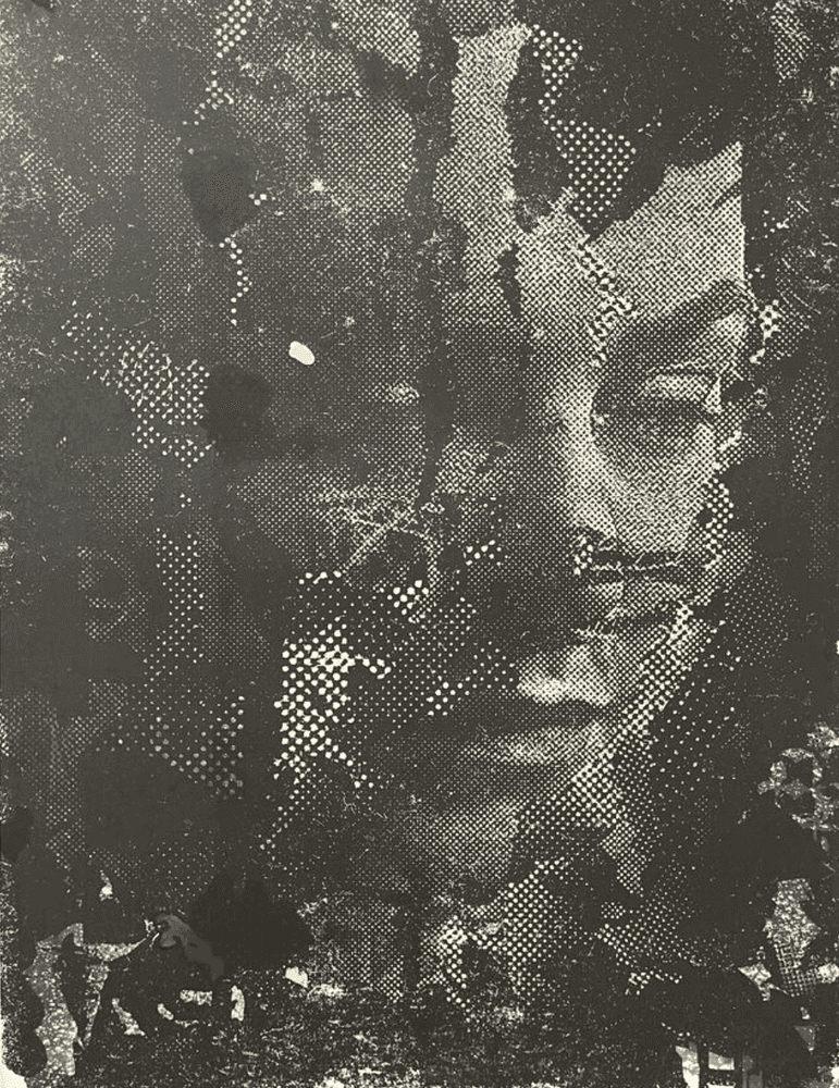 Vhils, ‘Contrive Series #02’, 2019, Print, Lithography, Quink ink, bleach, and acid hand-finished on Somerset 330 g/m2 paper, Poligrafa Obra Grafica, Numbered, Handfinished