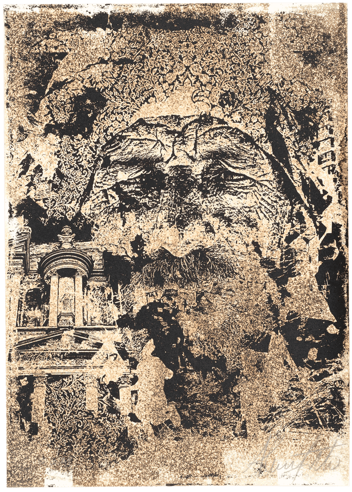 Vhils, ‘The Jaunt #093 - Destination’, 02-03-2023, Print, Silkscreen print on Keaykolour Original China White 300 g/m2 paper and hand finished with bleach and acid, The Jaunt, Numbered, Handfinished