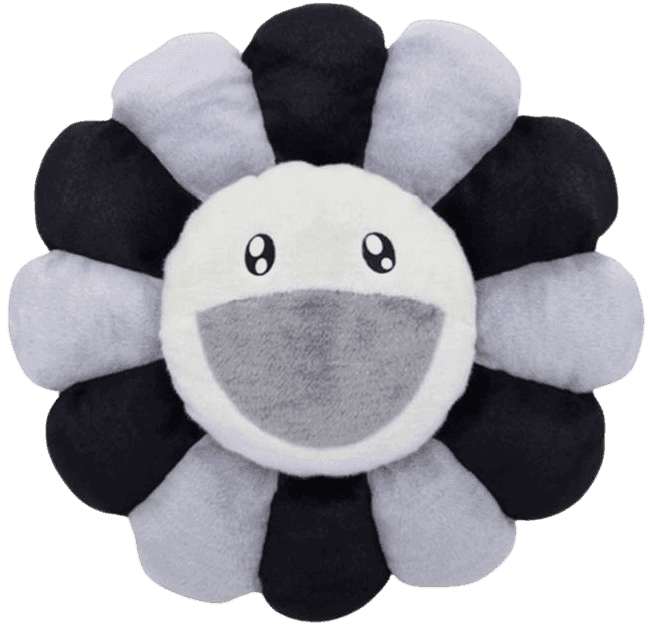 Artwork - Flower Plush (Black/Grey/White - Large)