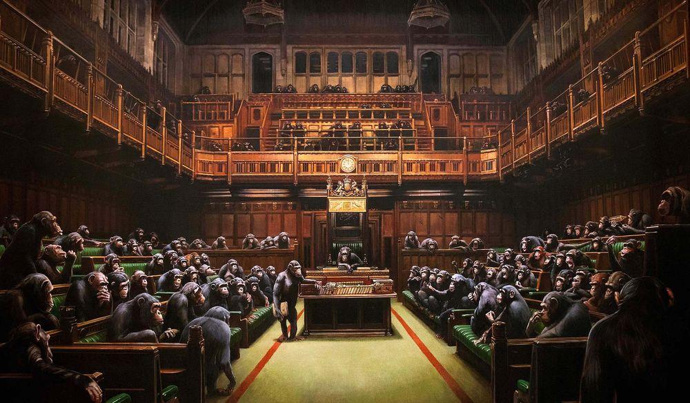 Artwork - Monkey Parliament (Offset Lithograph)