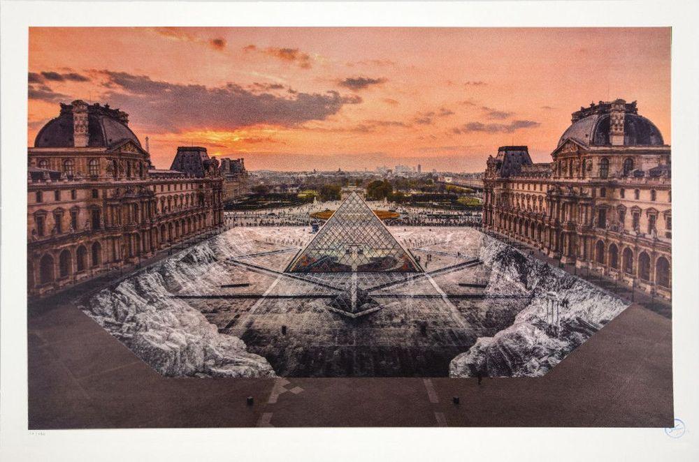Artwork - JR Au Louvre, 30 Mars 2019, Paris, France (19h01)