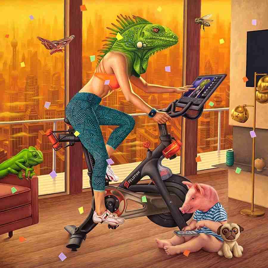 Alex Gross, ‘Reptiloton’, 01-02-2022, Print, Made with the Epson Surecolor P9570 large format printer by Brooklyn Editions and Alex Gross Studio, using archival Ultrachrome inks on Epson Hot Press Bright fine art paper, Self released, Numbered