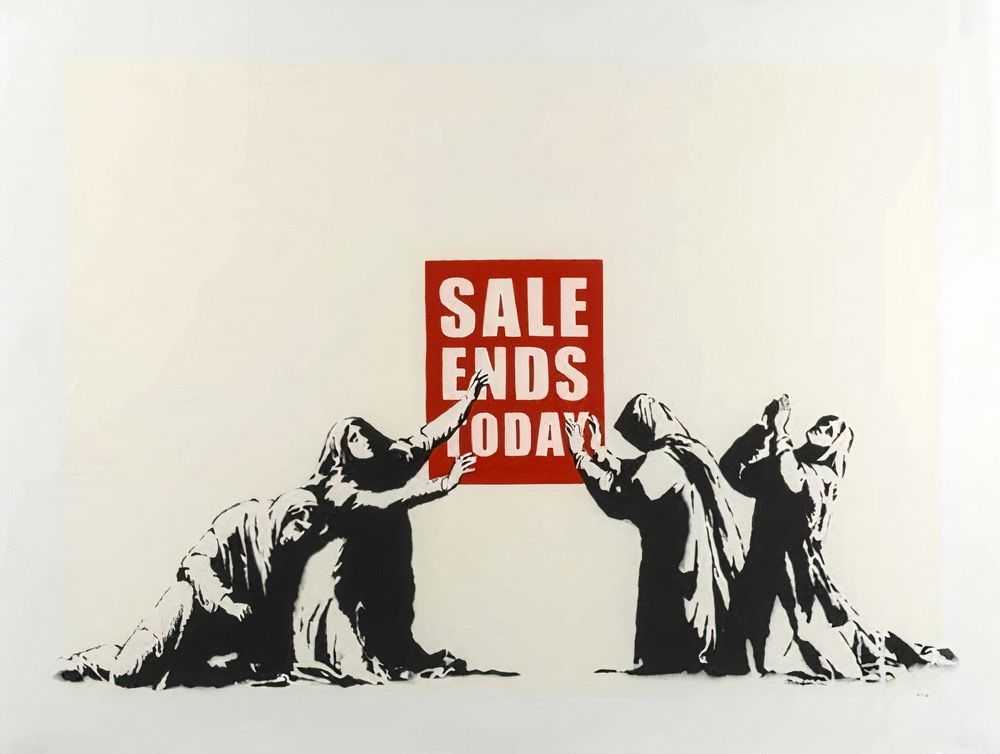 Banksy, ‘Sale Ends (Unsigned)’, 2006, Print, Screenprint in colours on wove paper, Modern Multiples, Numbered