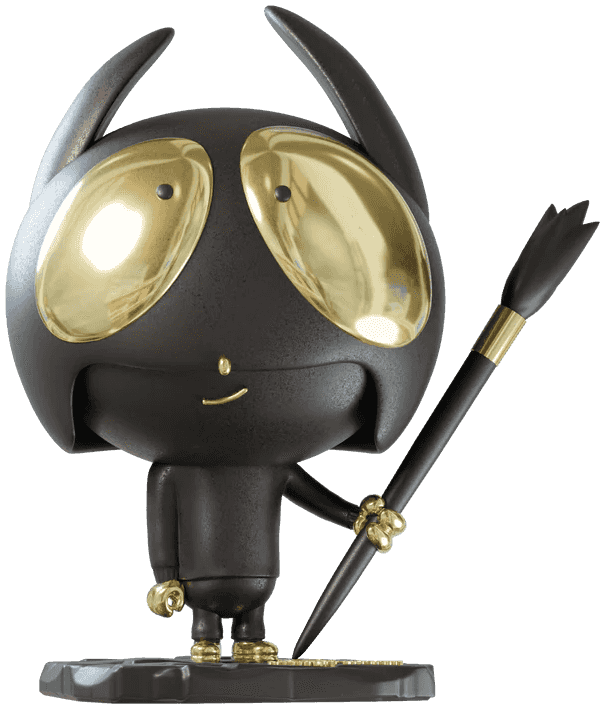 Edgar Plans, ‘Legendary Gold Art Toy (Lil' Heroes)’, 2023, Sculpture, Resin, Lil' Heroes, 
