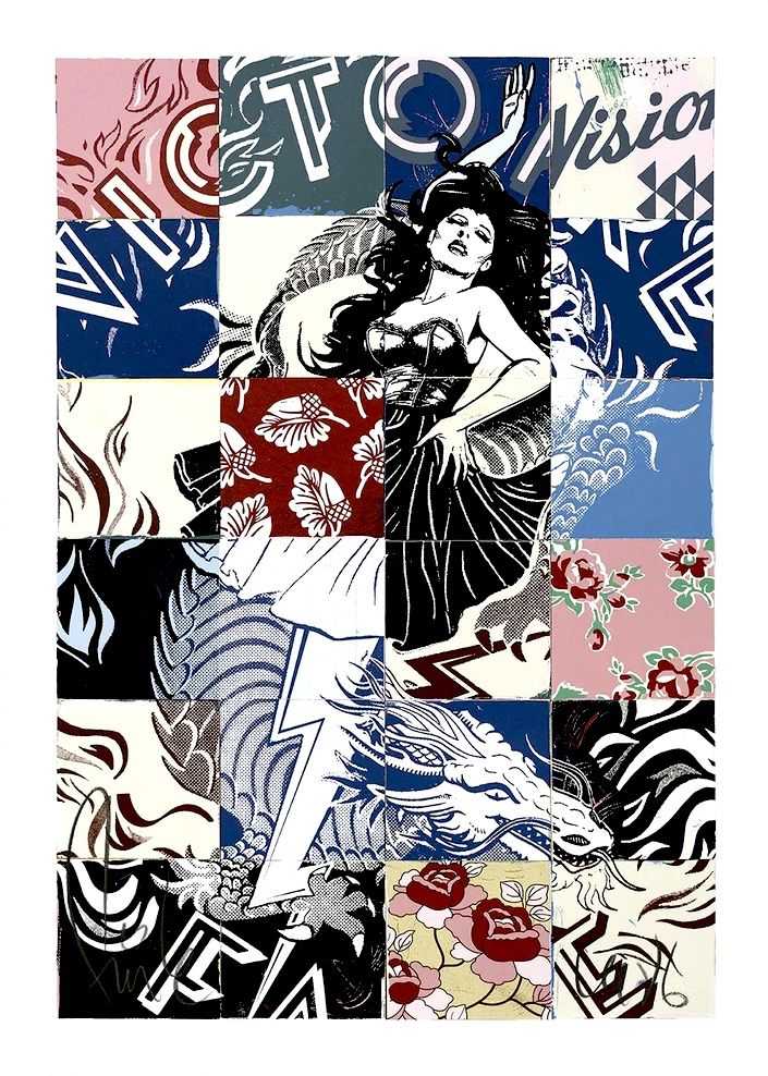 Faile, ‘Visions Victoire’, 10-05-2017, Print, 16 Layer Silkscreen Print Coventry Rag 335gsm, Faile Shop, Numbered