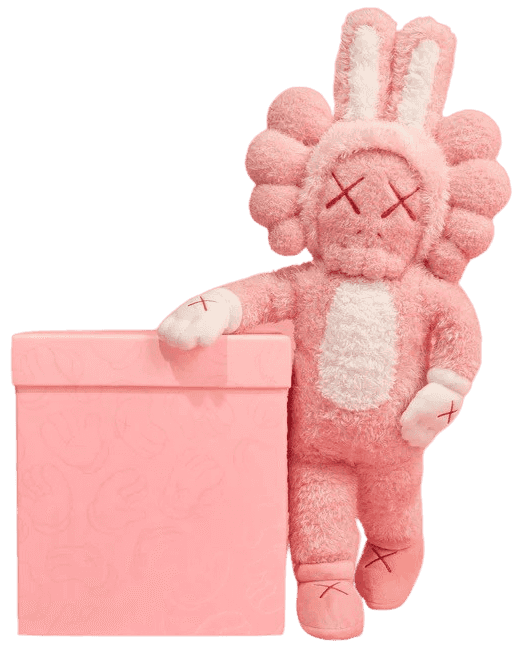 Kaws, ‘Kaws Accomplice Plush (Pink)’, 12-09-2023, Sculpture, 100% Polyester, DDT, 