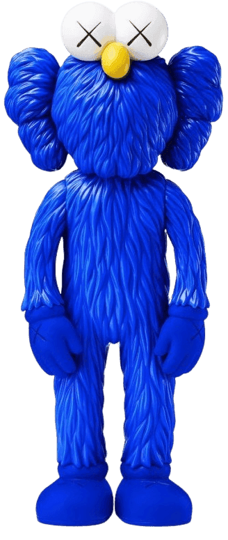 Kaws, ‘Kaws BFF (Blue)’, 2018, Sculpture, Painted cast vinyl, MOMA, 