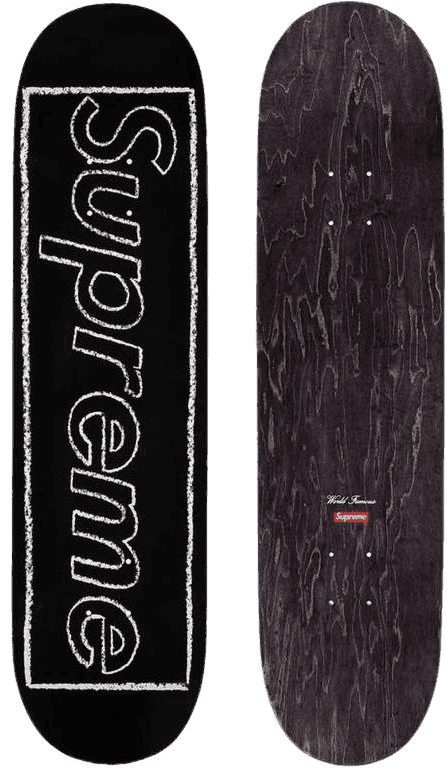 Kaws, ‘Supreme Skateboard (Black)’, 2021, Collectible, Screenprint on wood skateboard deck, Supreme, 