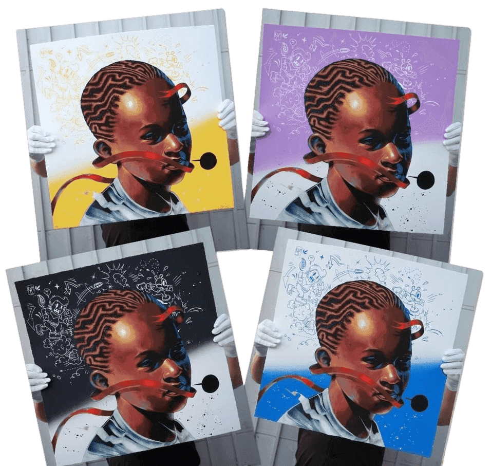 Kayla Mahaffey, ‘The Sweet Escape (Portfolio of 4 Prints)’, 2021, Print, 19 colour Hand Pulled screenprint on Mohawk Superfine UltraWhite, 160lb, Thinkspace Gallery, Numbered