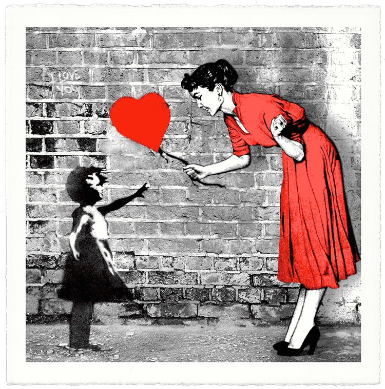Mr. Brainwash, ‘Love Catcher - Red’, 2023, Print, 6-Color Screenprint, Self released, Numbered