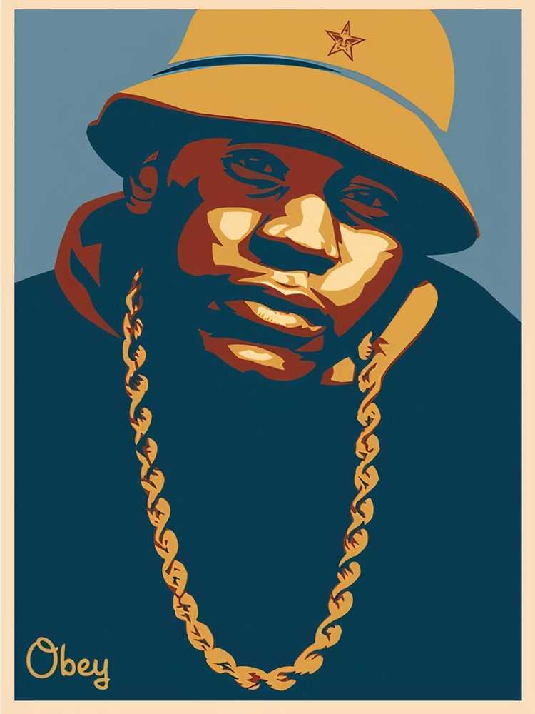 Shepard Fairey (Obey), ‘LL Cool J (Blue)’, 2003, Print, Screenprint in colours, Self-released, Numbered, Dated