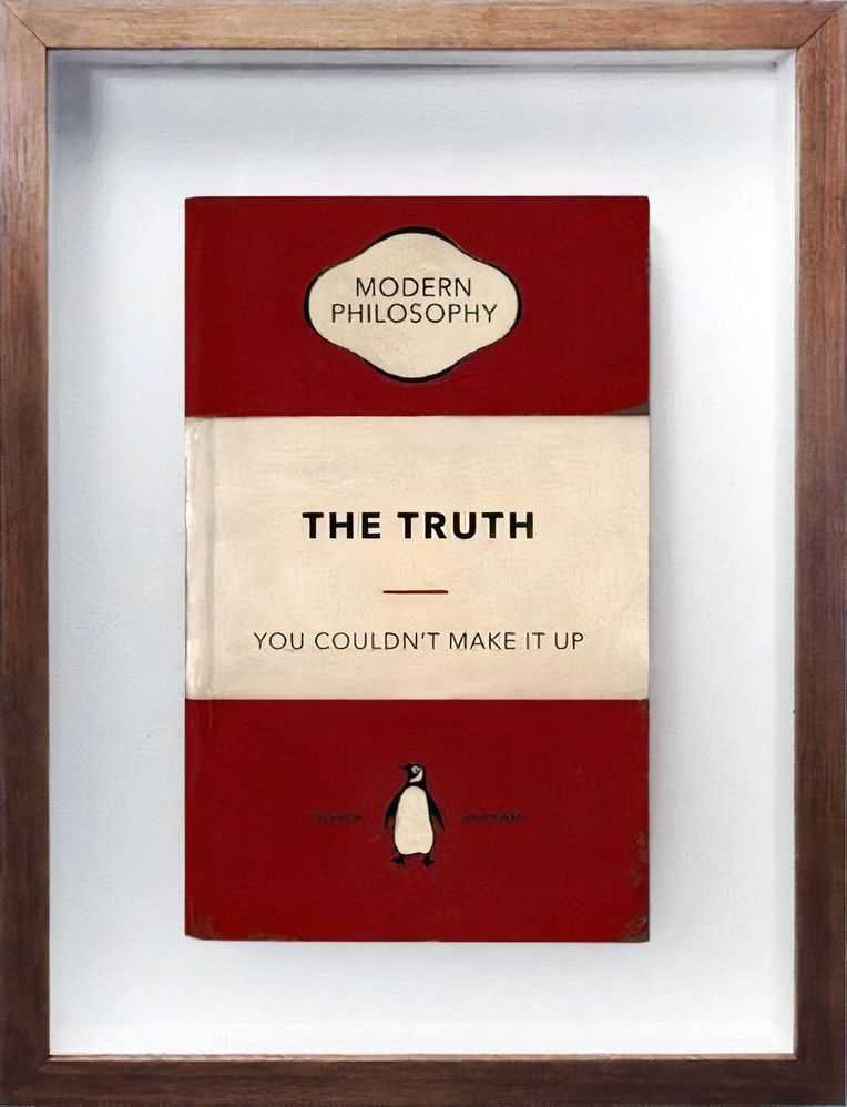 The Connor Brothers, ‘The Truth (Hand-Painted Book)’, 2022, Print, Hand Painted Vintage Paperback With Silkscreen, Framed, Clarendon Fine Art, Numbered