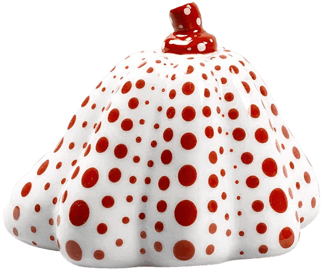 Yayoi Kusama, ‘Pumpkin #4 (Limoges - White/Red)’, 2002, Sculpture, Limoges porcelain, FMR Trading, Numbered, Dated
