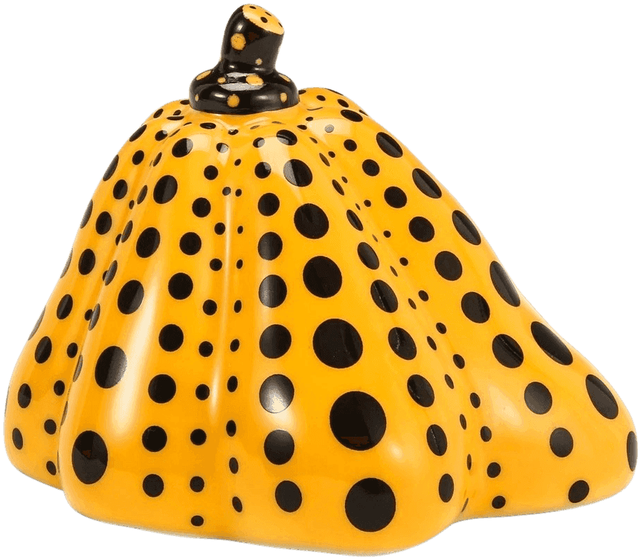 Yayoi Kusama, ‘Pumpkin #4 (Limoges - Yellow)’, 2002, Sculpture, Limoges porcelain, FMR Trading, Numbered, Dated
