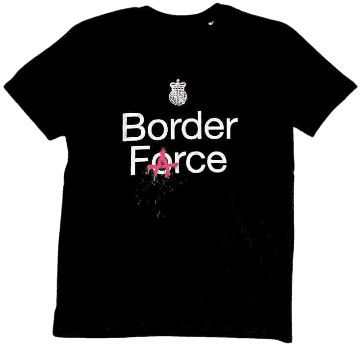 Banksy, ‘Cut and Run T-Shirt (Border Force)’, 18-06-2023, Print, T-Shirt, Gallery of Modern Art, 
