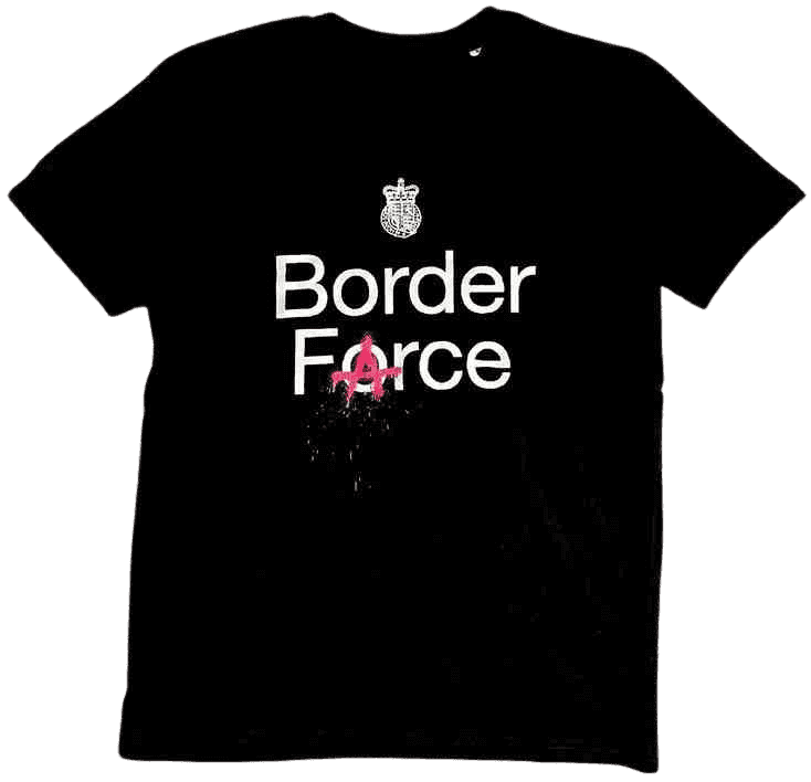 Banksy, ‘Cut and Run T-Shirt (Border Force)’, 18-06-2023, Collectible, T-Shirt, Gallery of Modern Art, 