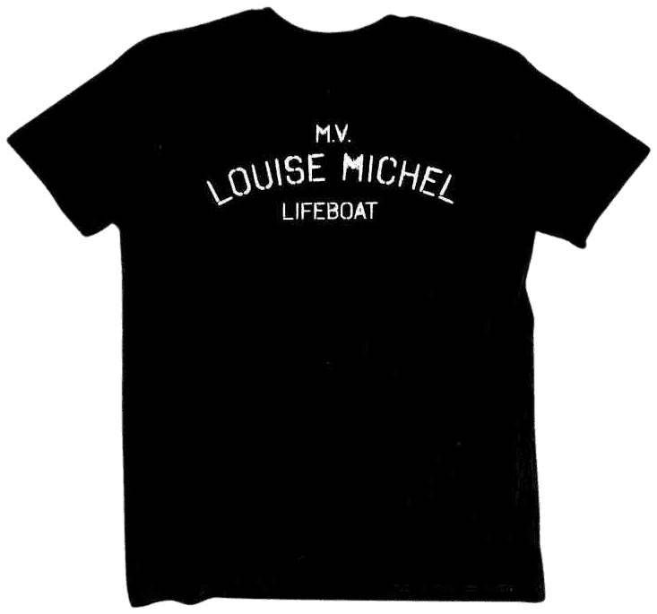 Banksy, ‘Cut and Run T-Shirt (Louise MIchel Lifeboat)’, 18-06-2023, Collectible, T-Shirt, Gallery of Modern Art, 