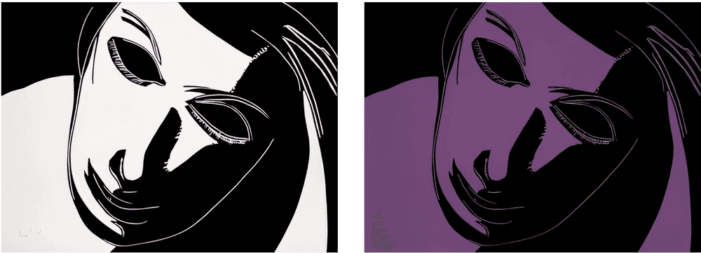 Alex Katz, ‘Dancer Suite’, 2021, Print, 1-color woodcut (Black And White) and 2-color woodcut (Purple) on Somerset 300g, null, Numbered