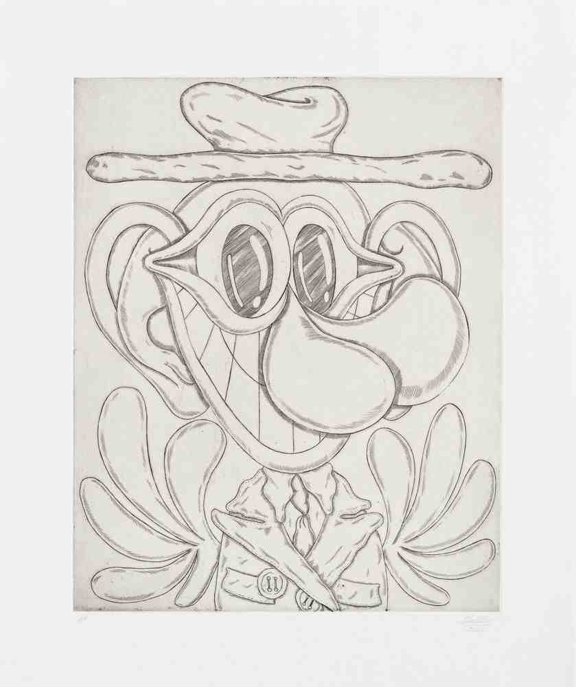 Baldur Helgason, ‘Picaresque’, 14-11-2022, Print, Hard ground etching on 300gsm Somerset Satin White paper, Avant Arte, Numbered, Dated