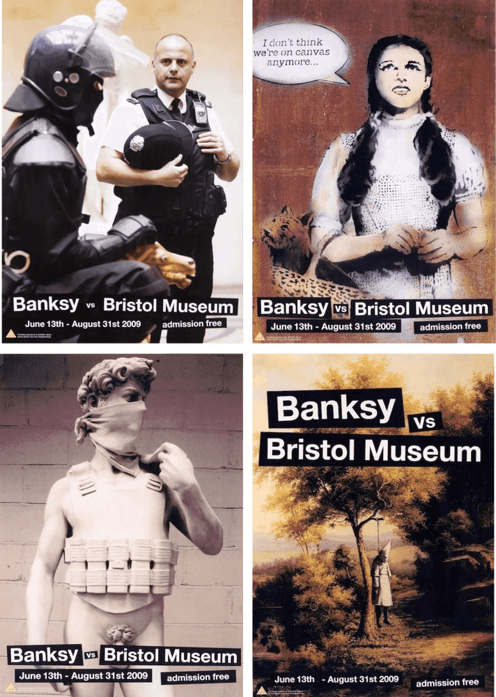 Banksy, ‘Banksy vs Bristol Museum (Set of 4)’, 2009, Print, Offset lithograph, Bristol Museum, 