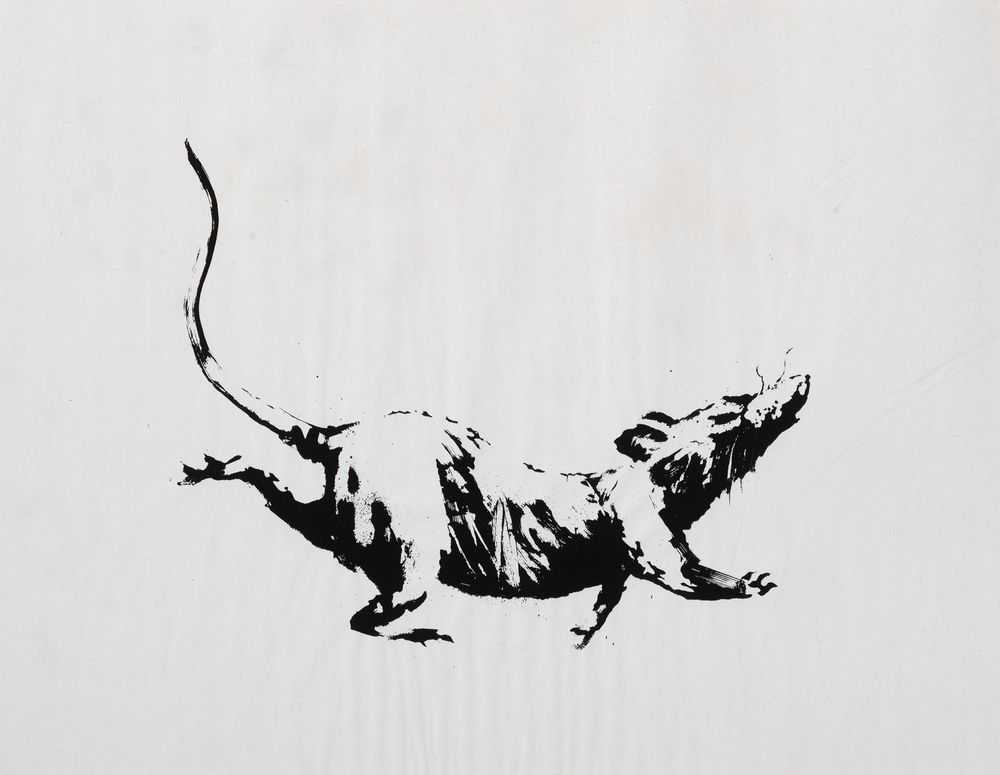 Banksy, ‘GDP Rat’, 01-01-2019, Print, Screenprint on 50gsm paper, Self-released, 