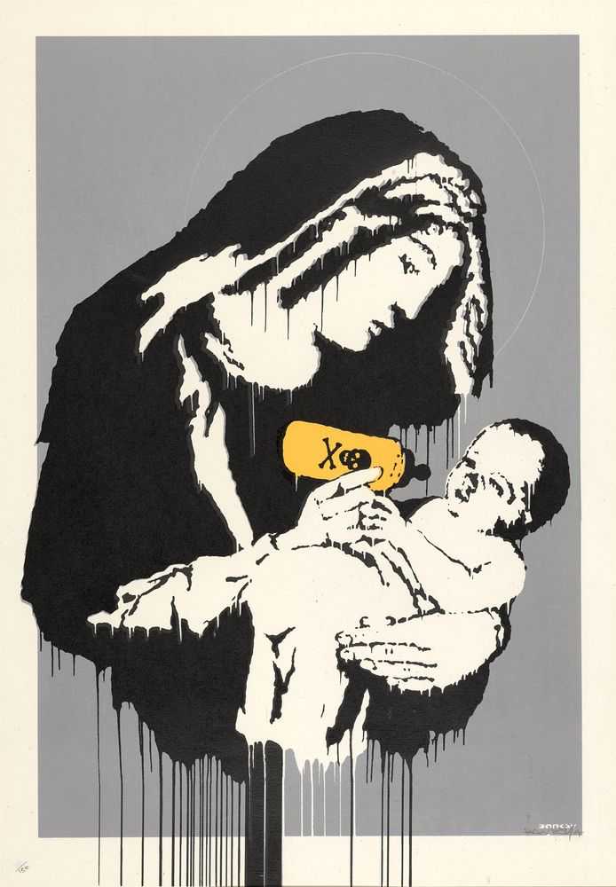 Banksy, ‘Virgin Mary (Signed)’, 2003, Print, Screenprint on paper, Pictures On Walls, Numbered, Dated