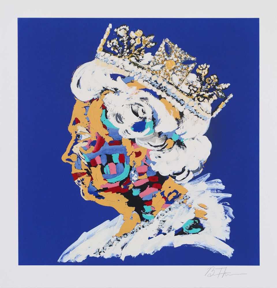 Bradley Theodore, ‘Eternal Queen (Cobalt Blue)’, 2022, Print, Etching with relief printing, Manifold Editions, Numbered