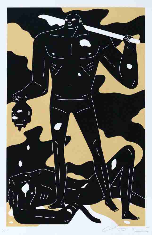 Cleon Peterson, ‘A Perfect Trade (Gold)’, 13-02-2022, Print, Hand pulled screenprint printed on 290gsm Coventry Rag paper with deckled edges, Self-released, Numbered