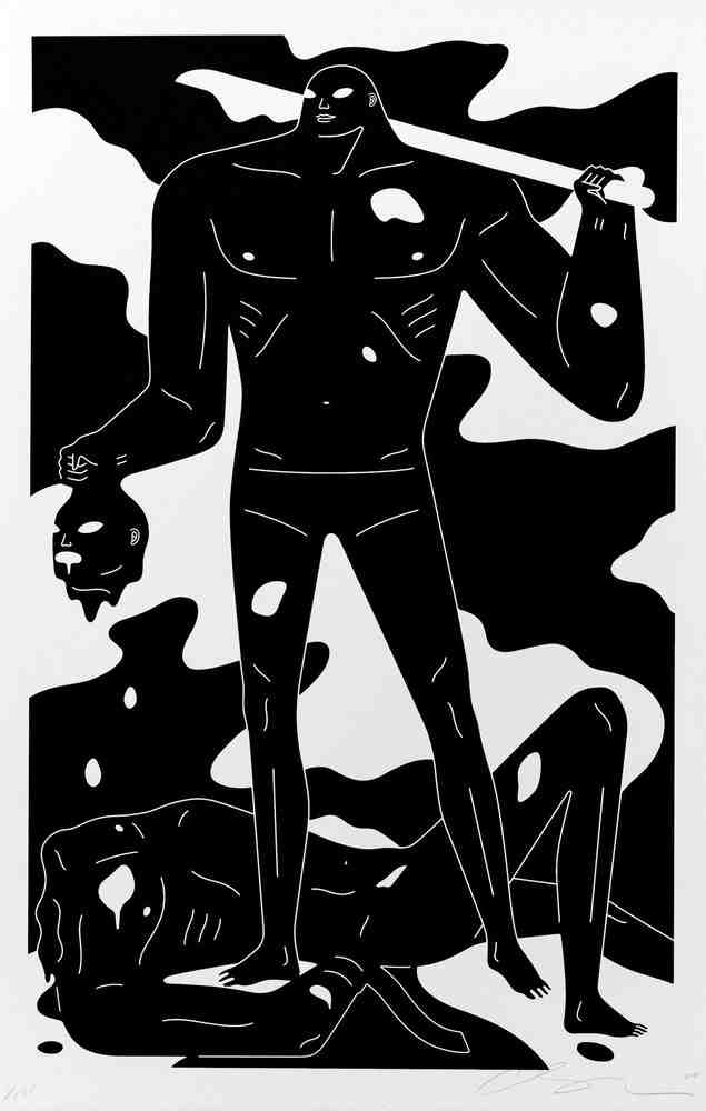 Cleon Peterson, ‘A Perfect Trade (White)’, 13-02-2022, Print, Hand pulled screenprint printed on 290gsm Coventry Rag paper with deckled edges, Self-released, Numbered