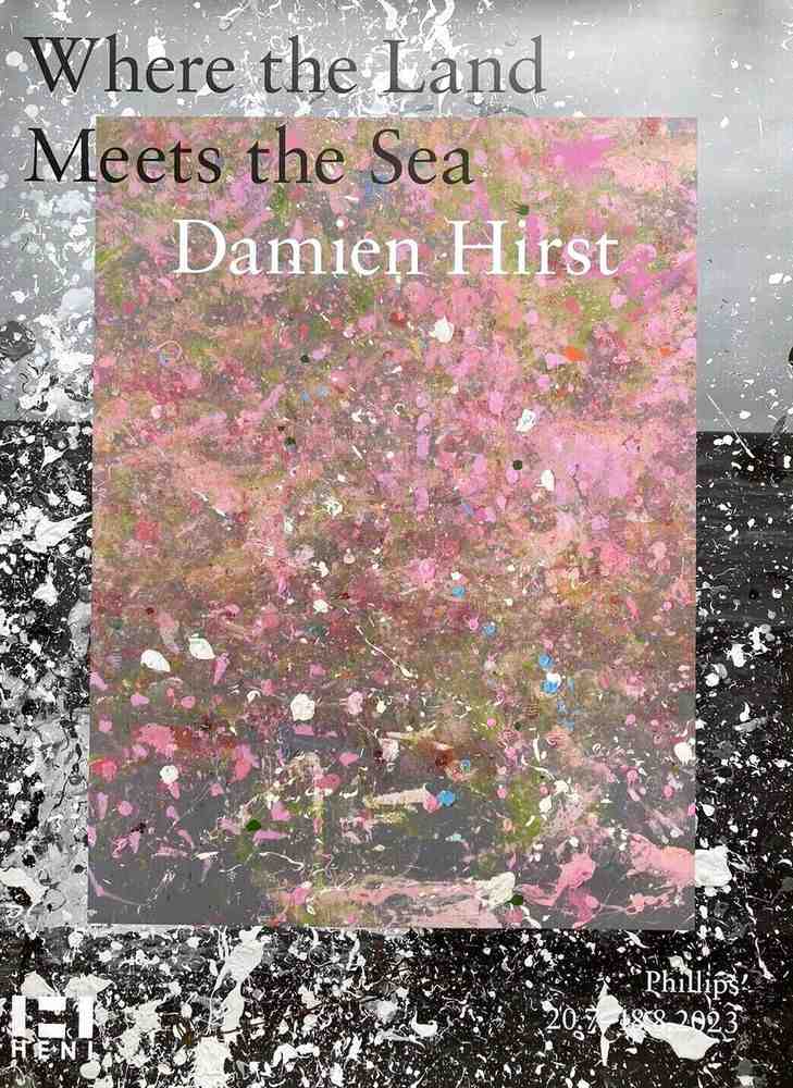 Damien Hirst, ‘Where the Land Meets the Sea (Signed Poster - Purple)’, 2023, Print, Offset Lithograph, Heni, 