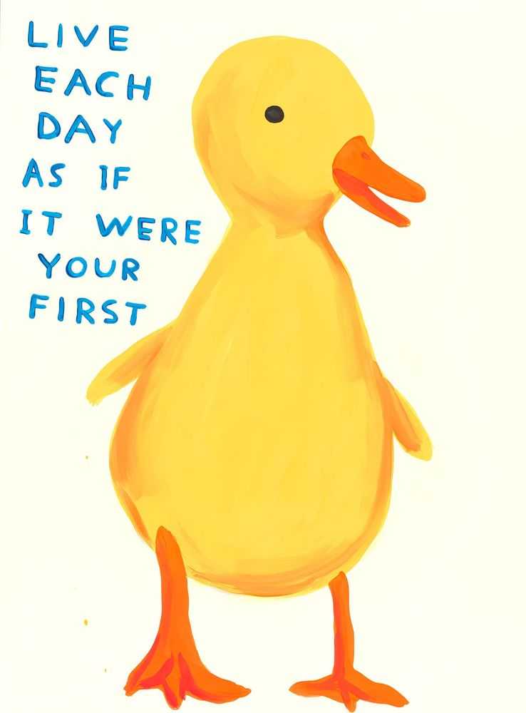 David Shrigley, ‘Live Each Day As If It Were Your First’, 08-05-2022, Print, 20 Colour Screenprint on Somerset Tub Sized 410gsm, Jealous Gallery, Numbered