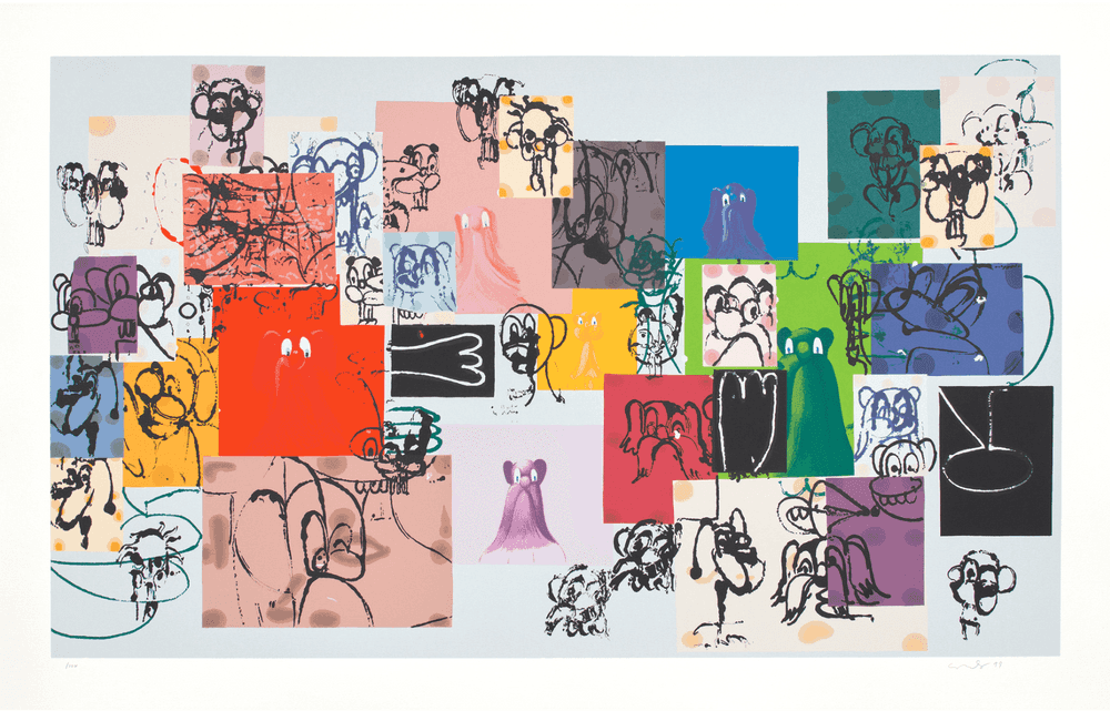 George Condo, ‘Paper Faces’, 2002, Print, Screenprint, Lincoln Centre For The Performing Arts, Numbered, Dated