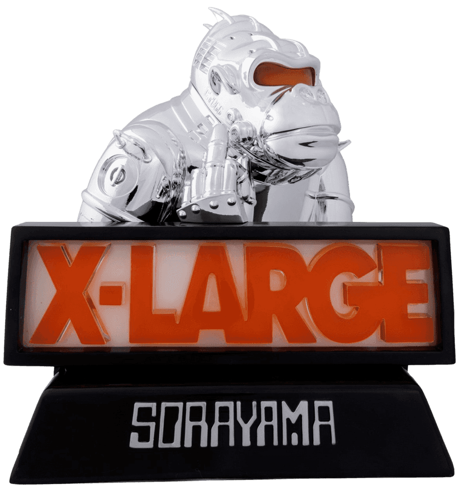 Hajime Sorayama, ‘Xlarge Robot Gorilla’, 2018, Sculpture, Vinyl Plastic LED light effects, APPortfolio, Numbered