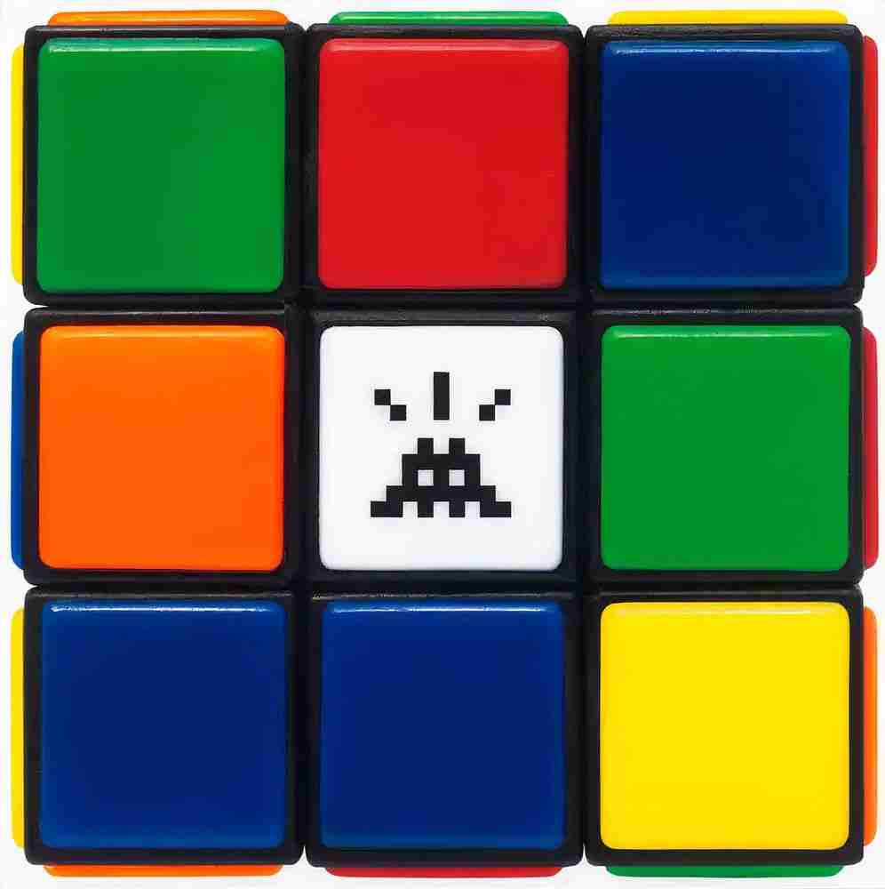 Invader, ‘Invaded Cube NVDR1-1’, 12-02-2023, Print, Diasec-mounted Giclée on aluminium composite panel, Heni, Numbered
