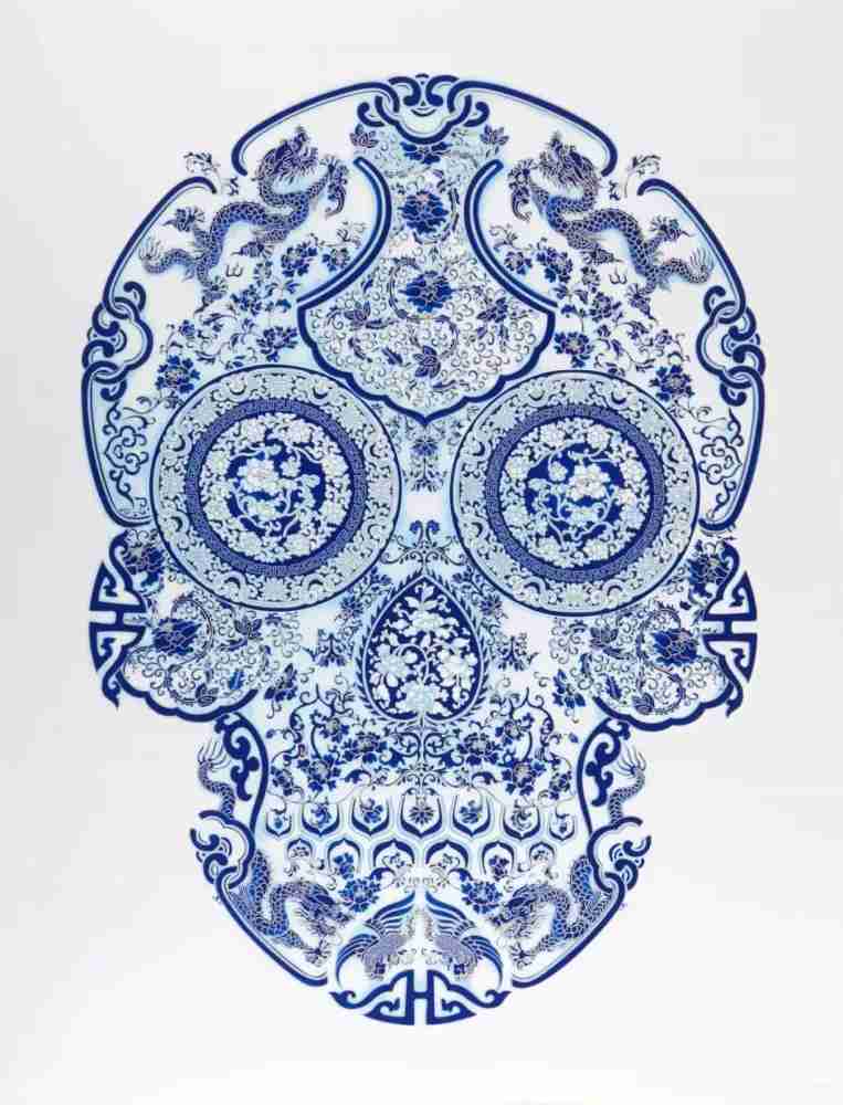 Jacky Tsai, ‘Porcelain Skull’, 04-12-2020, Print, Silkscreen print w/ optional integrated AR feature, CCA Galleries, Numbered