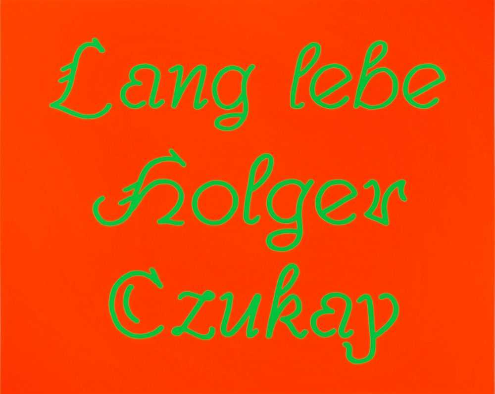 Jeremy Deller, ‘Lang Lebe Holger Czukay’, 02-12-2017, Print, Screenprint on ticket board, Bonner Kunstverein, Numbered