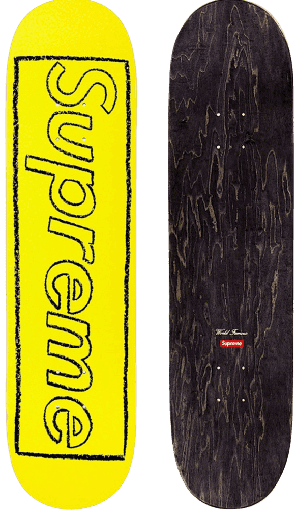 Kaws, ‘Supreme Skateboard (Yellow)’, 2021, Collectible, Screenprint on wood skateboard deck, Supreme, 