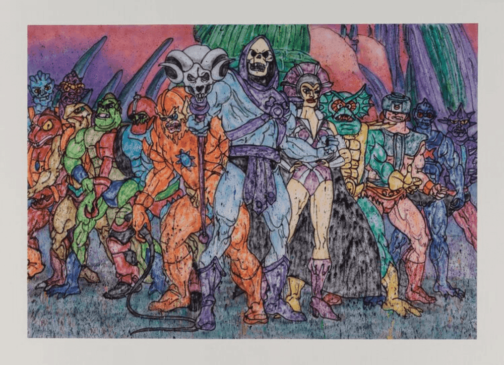 Madsaki, ‘Villains’, 2021, Print, Pigment in colours on wove paper, NTWRK, 