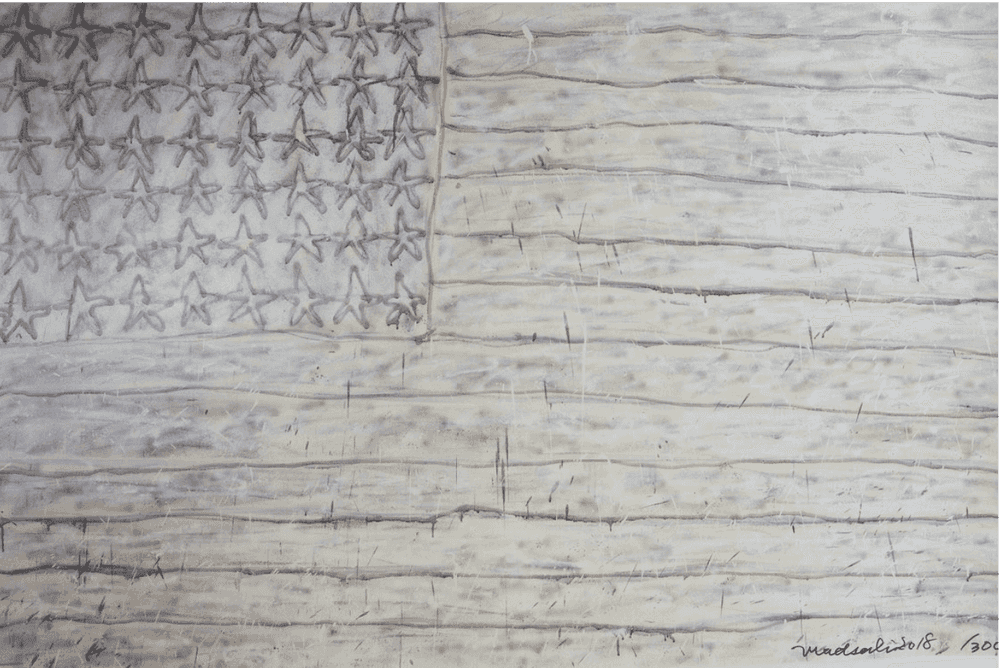 Madsaki, ‘White Flag 2P’, 2018, Print, Offset lithograph, Tonari No Zingaro, Numbered