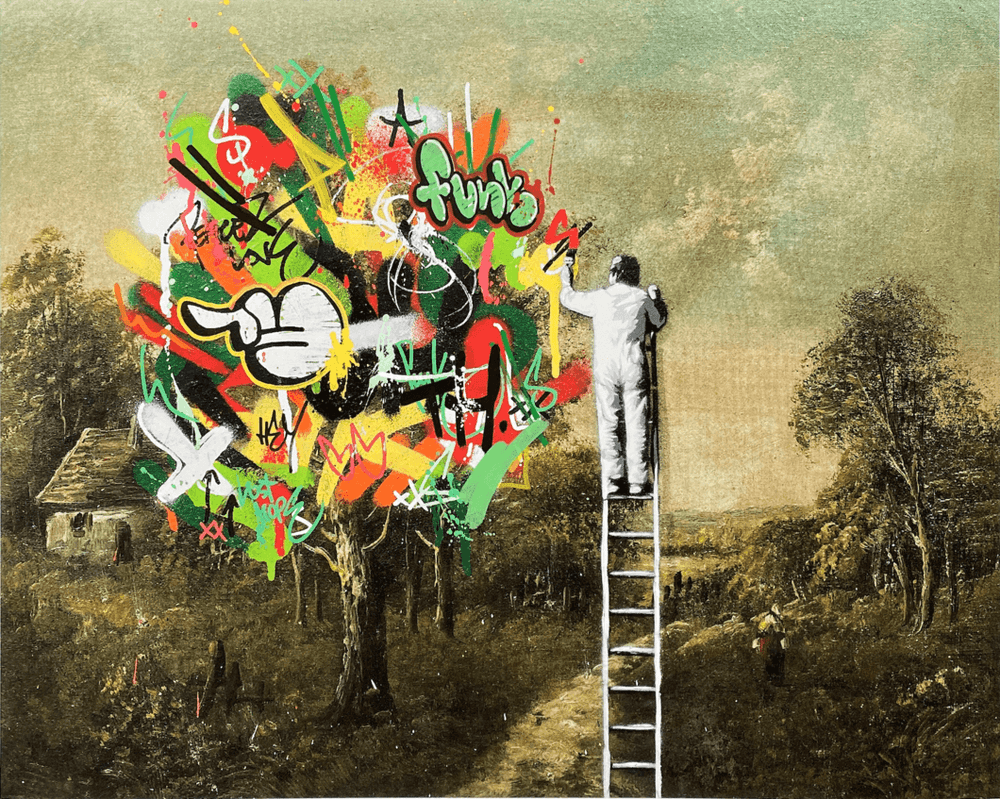 Martin Whatson, ‘High Up’, 2018, Print, hand-finished on 300gsm Somerset paper, Self-released, Numbered, Dated, Handfinished